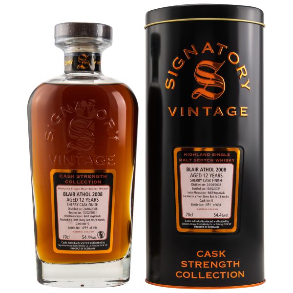 Blair Athol 12 Jahre 2008/2021 (Signatory)